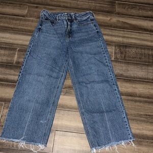 High Rise Blue Jeans